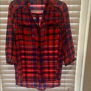 Takara Red and Blue Plaid Shirt